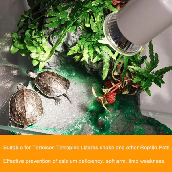 10pcs UVA+UVB 3.0 Reptile Lamp Turtle Basking UV Light Heating Bulb for Amphibians Turtle Lizards Temperature Control - Image 4