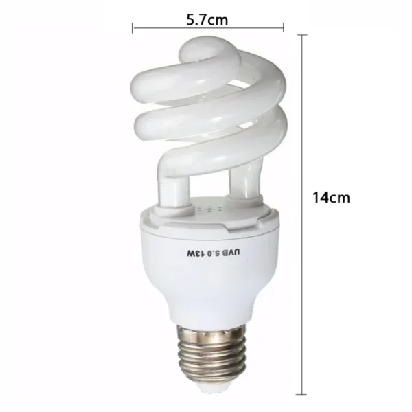 10pcs Reptile UVB 5.0 10.0 Lamp Bulb For Turtle Lizard Snake Lguanas Heat Calcium Lamp Bulb Energy Saving Light Reptile E27 - Image 5