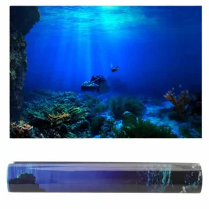Poster for Aquarium Adhesive Seaworld Background Poster for Aquarium Fish Tank Decoration Aquarium Plants Seeds