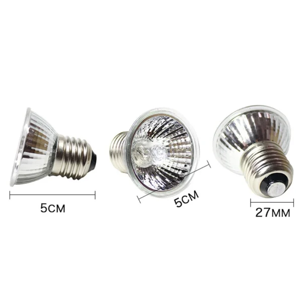 10pcs UVA+UVB 3.0 Reptile Lamp Turtle Basking UV Light Heating Bulb for Amphibians Turtle Lizards Temperature Control - Image 6