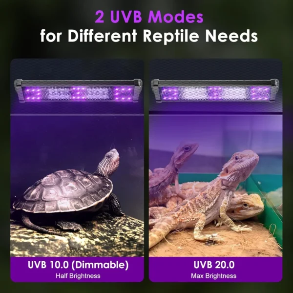 10.0 20.0 Turtle Reptile Full Spectrum Lamp UVA+UVB Turtles Basking Light Amphibious Heat Lamp Lizard Reptile Terrarium Lighting - Image 4