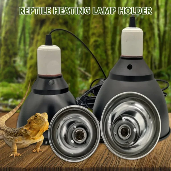110-240V UVB Reptile Lamp Set Illumination 300W E27 Heating Lamp Bracket Pet Light Bulb Bracket Lampshade Emission Lamps - Image 2