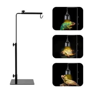 Adjustable Lamp Stand UVB Reptile Heating Lamp Shade E27 Amphibian Reptile Light Shade 110V-220V Animal Heating Lamp Holder