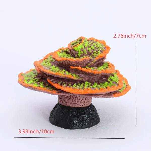 1 pc Fish tank decoration aquarium decoration plants fluorescent spiral coral reef decoration luminous fish tank decoration beta - Image 2