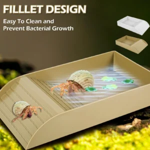 Turtle Reptile Pool Reptile Bathing Pool Large With Slope Reptile Water Bowl Turtle Bathing Reptile Water Bowls Pet Supplies